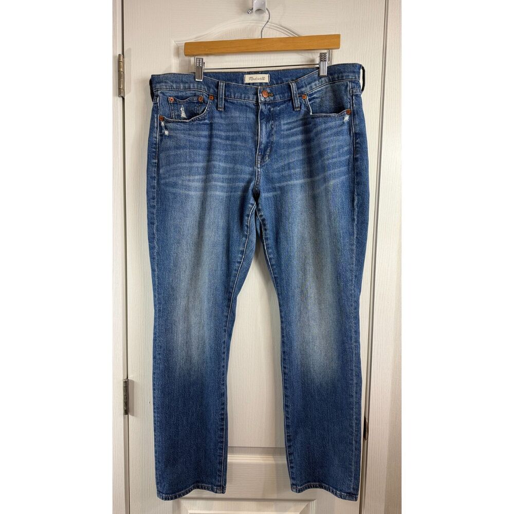 Madewell Women's The Slim Boyjean Boyfriend Fit Jeans Walton Wash Size 32 - Picture 1 of 11